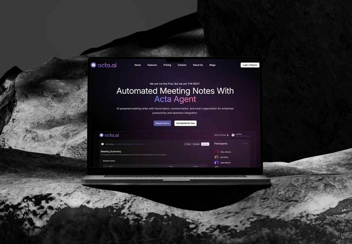 Acta Agent website designed and developed by Proton Lab