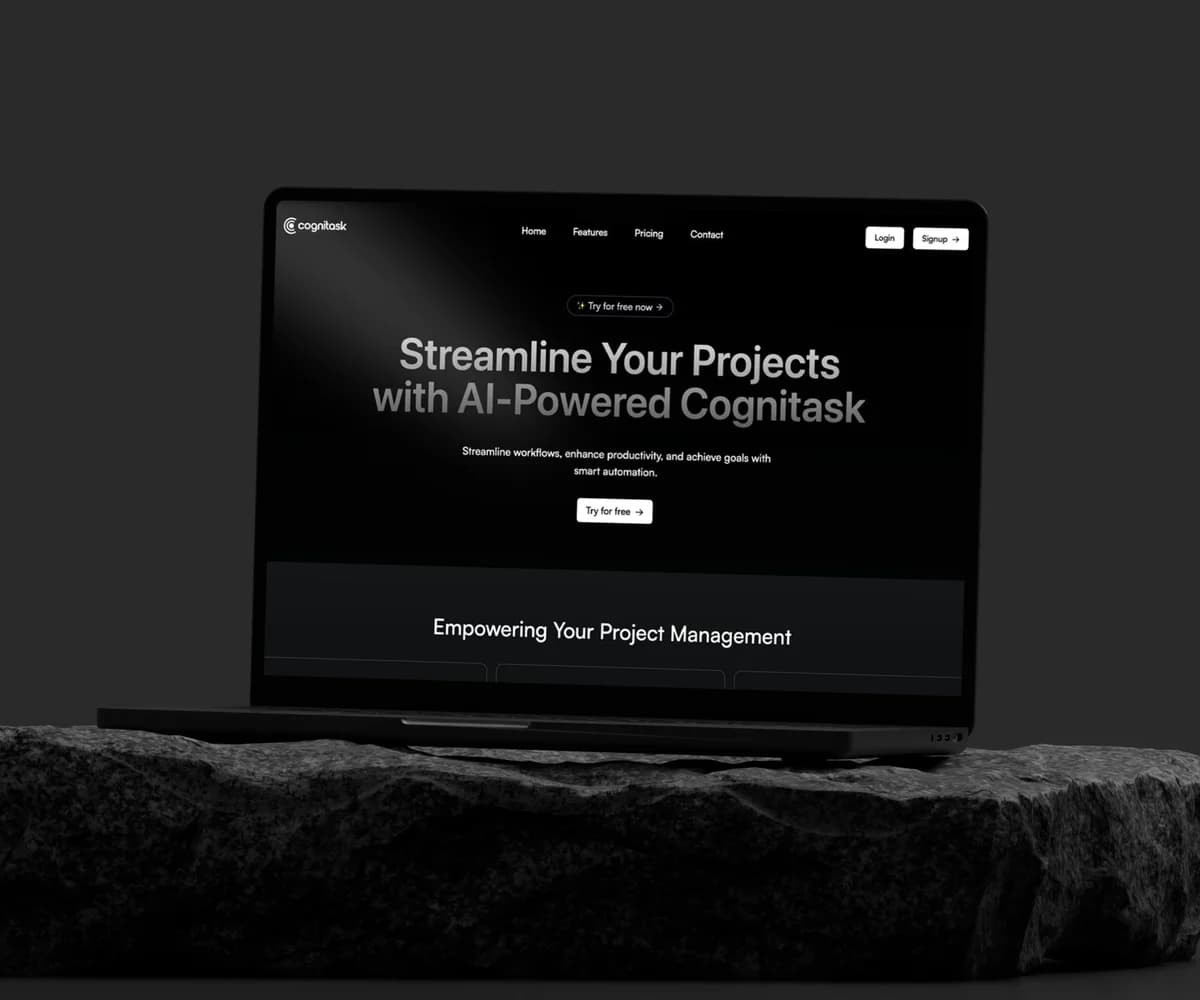 Cognitask website designed and developed by Proton Lab
