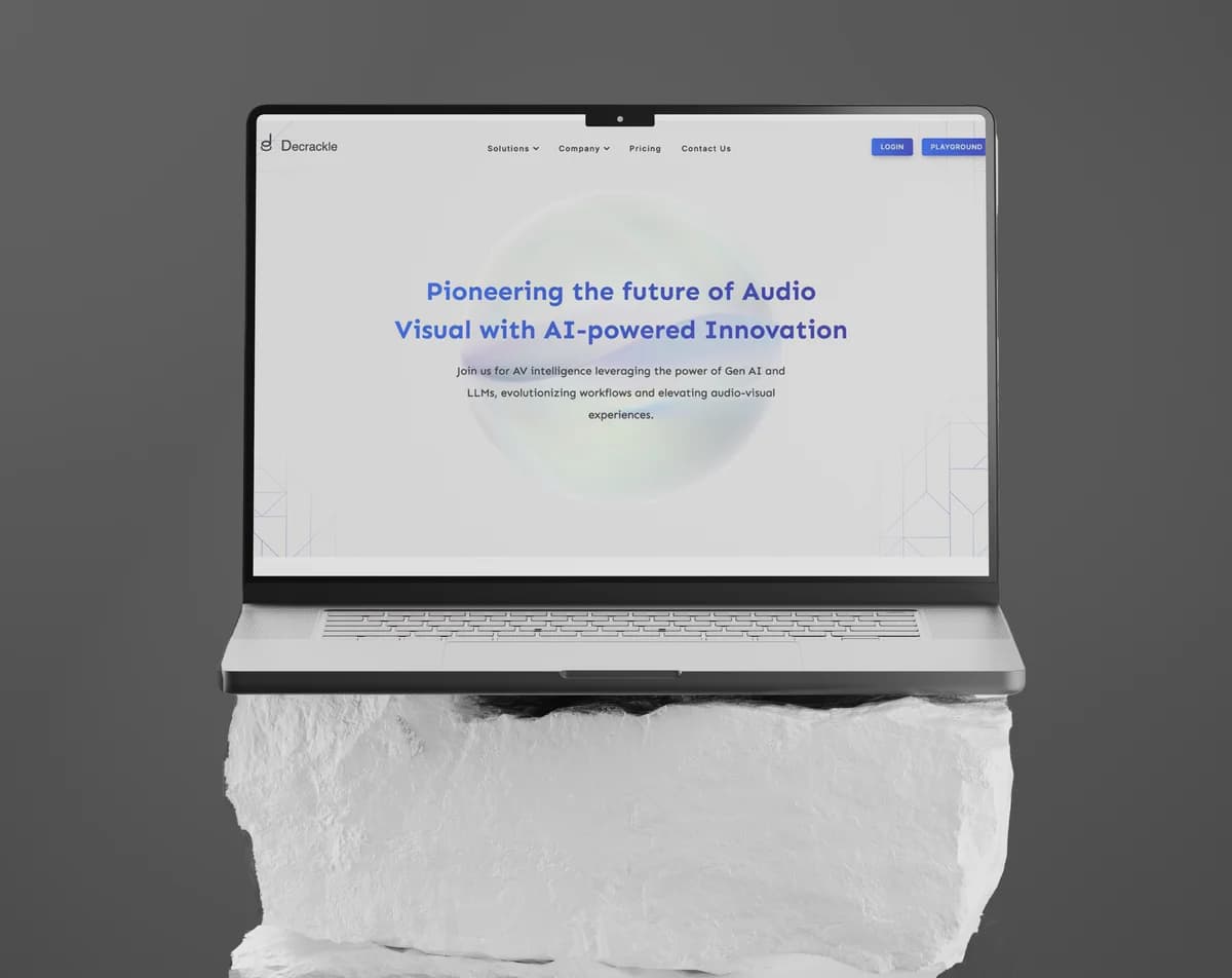 Decrackle website designed and developed by Proton Lab